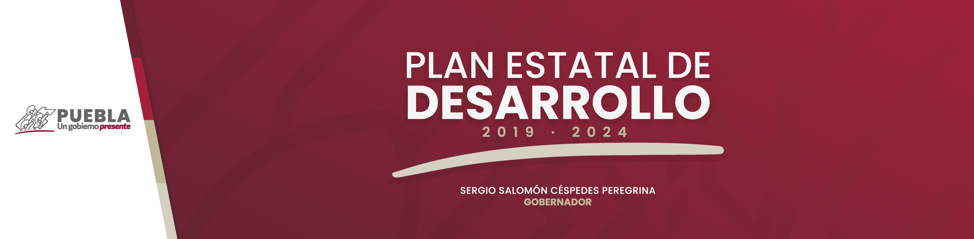 Banner Principal del Plan Estatal de Desarrollo  2019-2024
